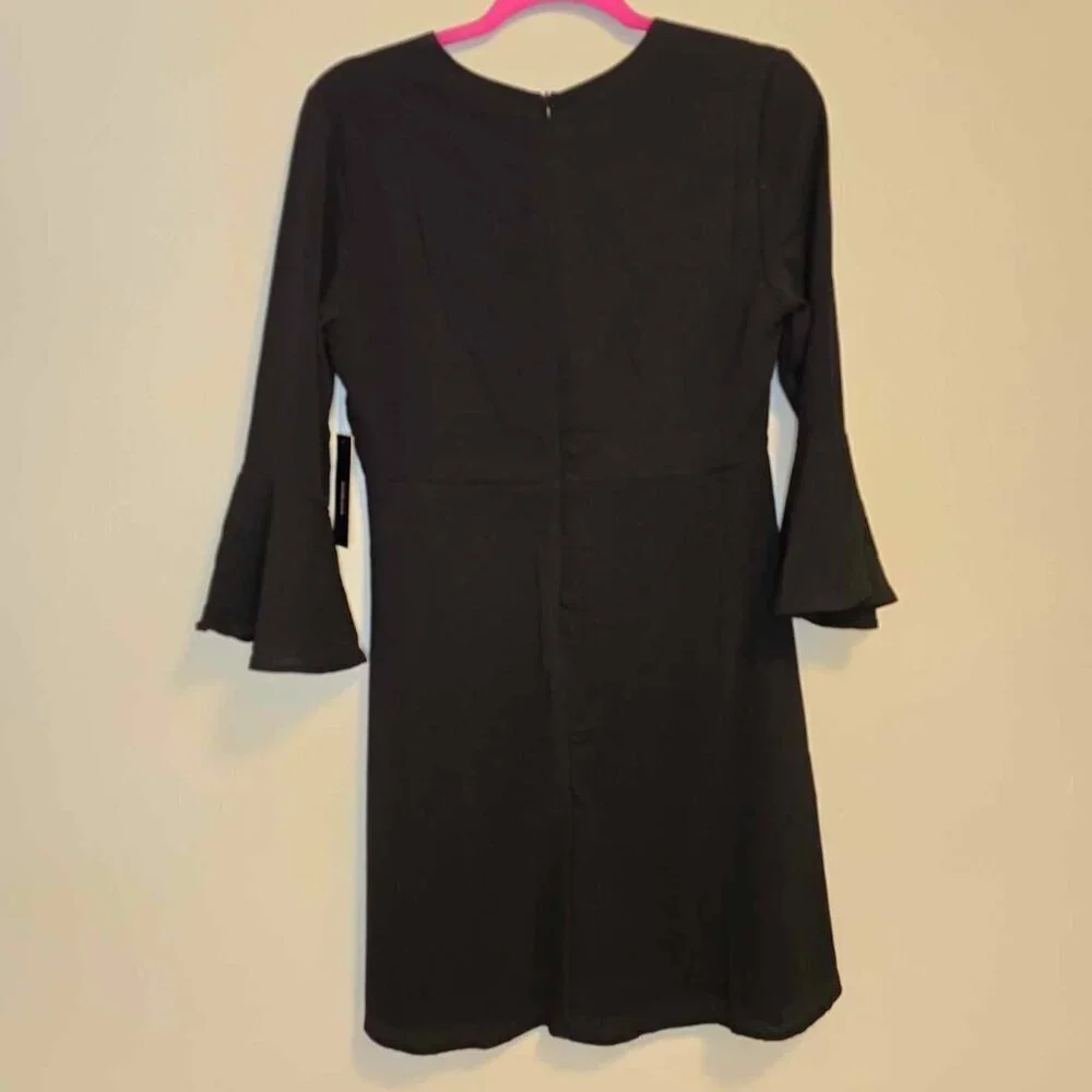 Lulus Center of Attention Black Flounce Sleeve Dress - Picture 10 of 11